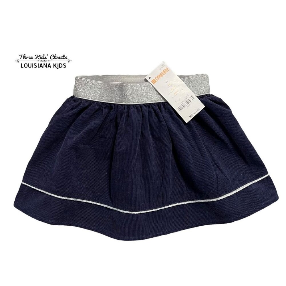 NEW Gymboree 2T Navy Blue Corduroy Skirt